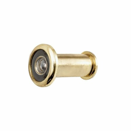 PAMEX 180 Degree Door Viewer for 1-3/8in to 2-1/4in Door Bright Brass Finish DD01180PB